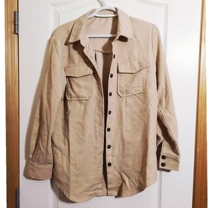 Shien button up loose fit shirt size Small